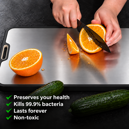 Two-Sided Titanium Cutting Board