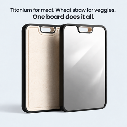 Two-Sided Titanium Cutting Board