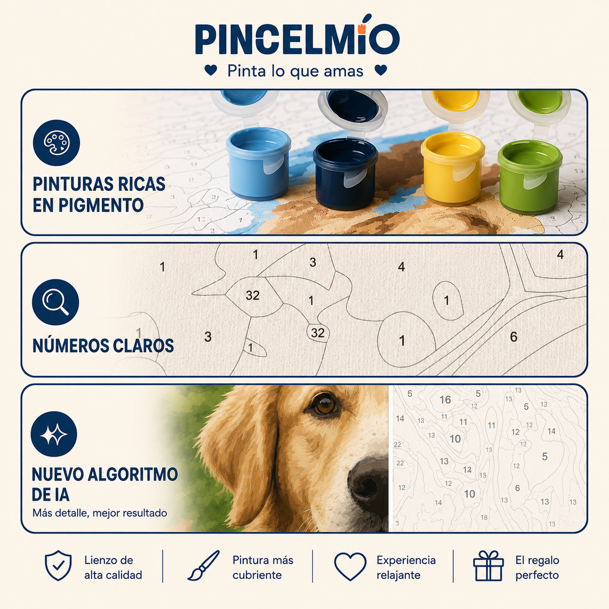 Kit de Pintura por Números Personalizado