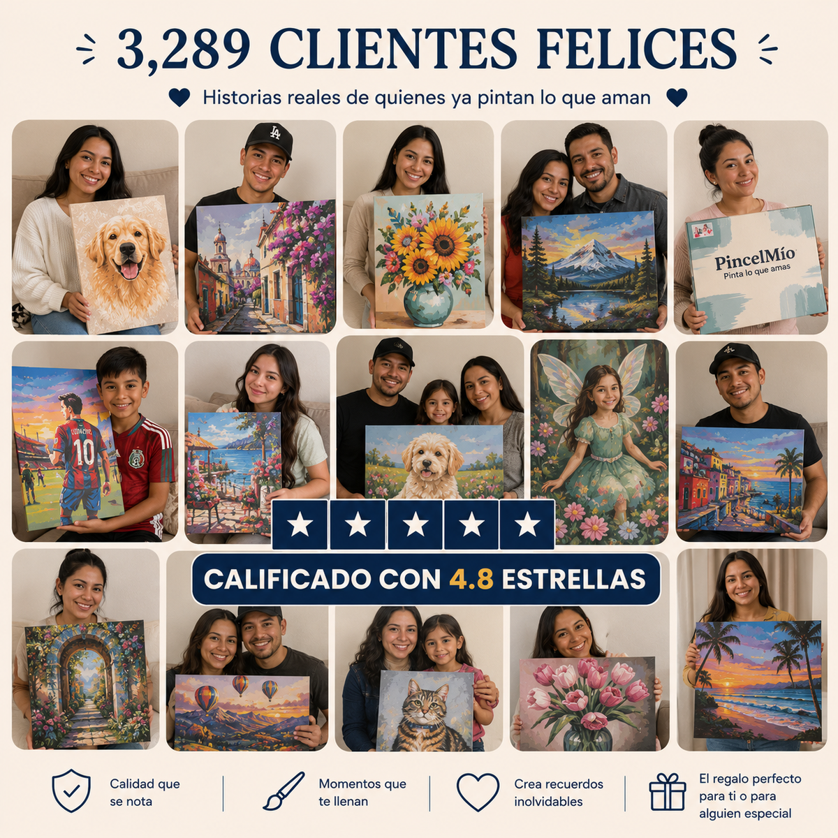 Kit de Pintura por Números Personalizado